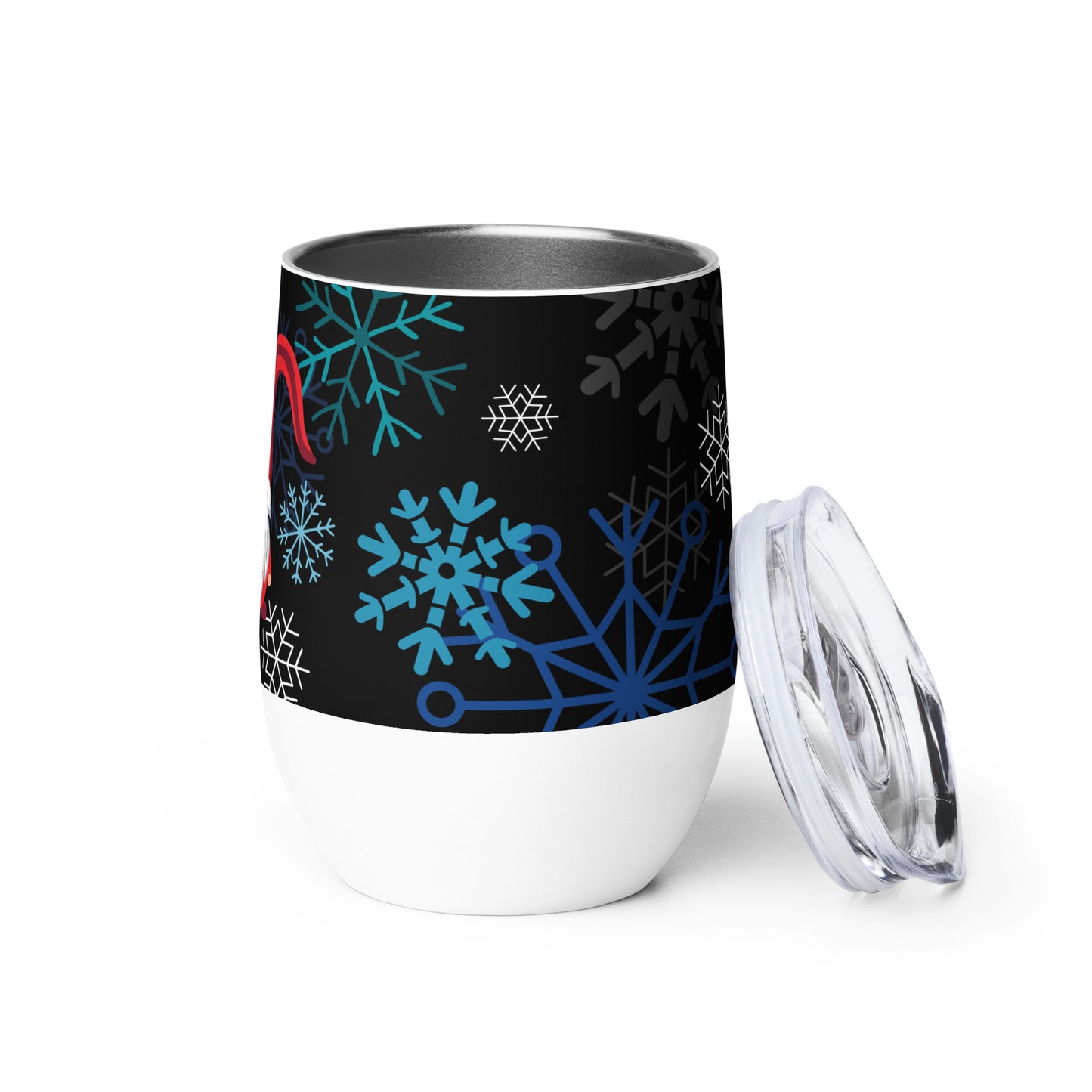 Festive Gnome Wine Tumbler Insulated, Stylish & Perfect for Holiday Cheers