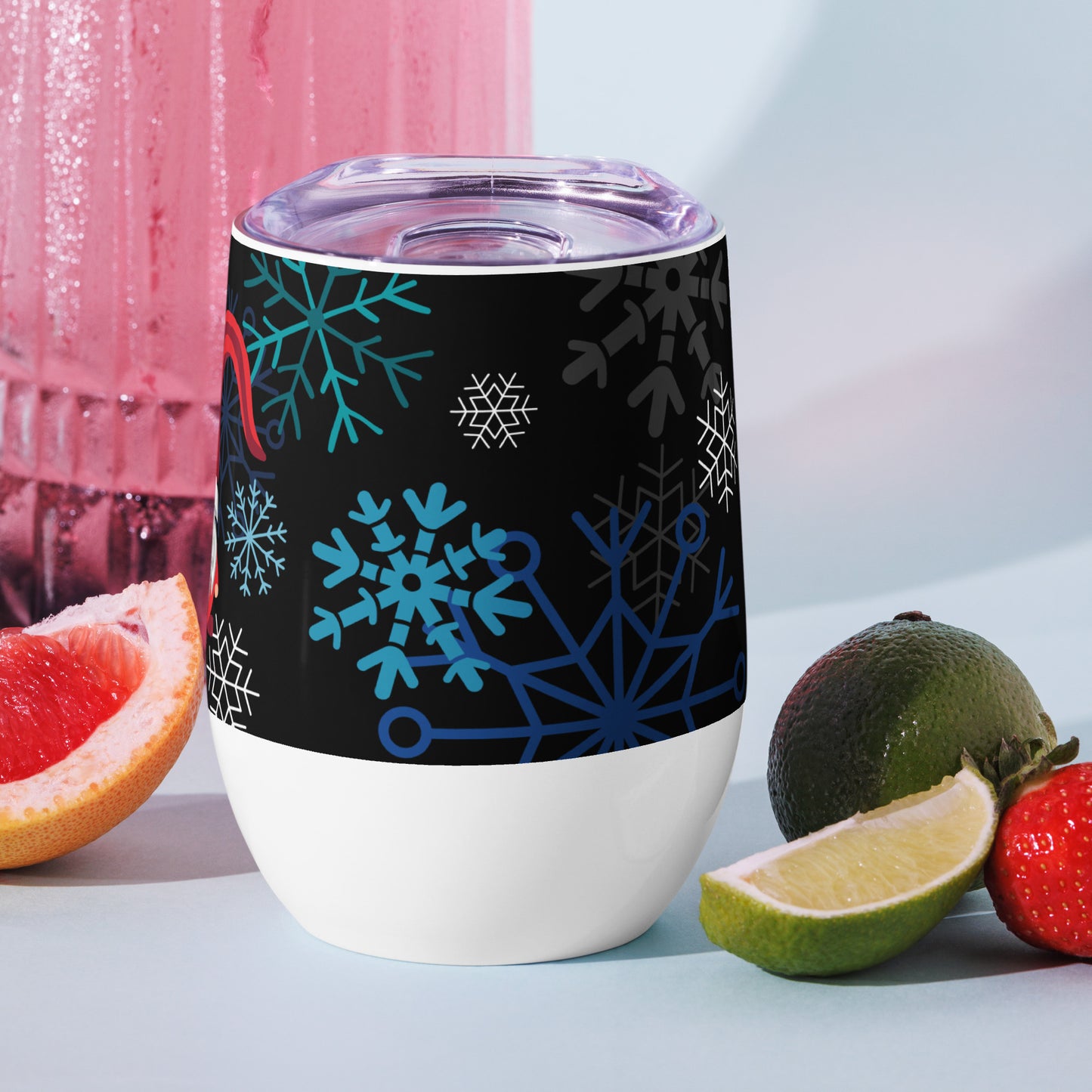 Festive Gnome Wine Tumbler Insulated, Stylish & Perfect for Holiday Cheers