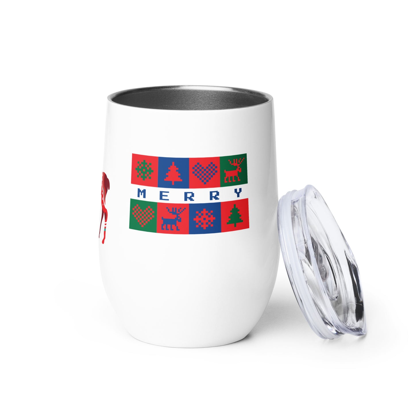Christmas Reindeer Wine tumbler