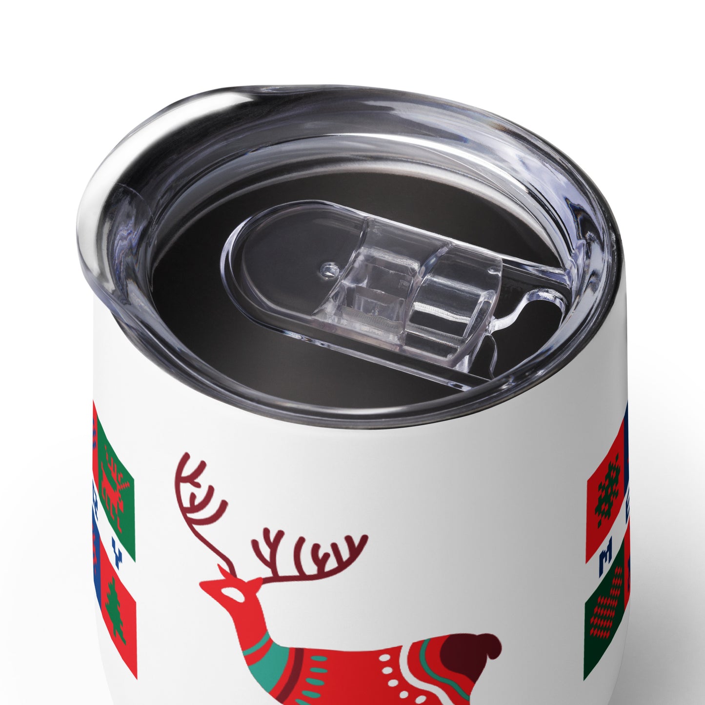 Christmas Reindeer Wine tumbler