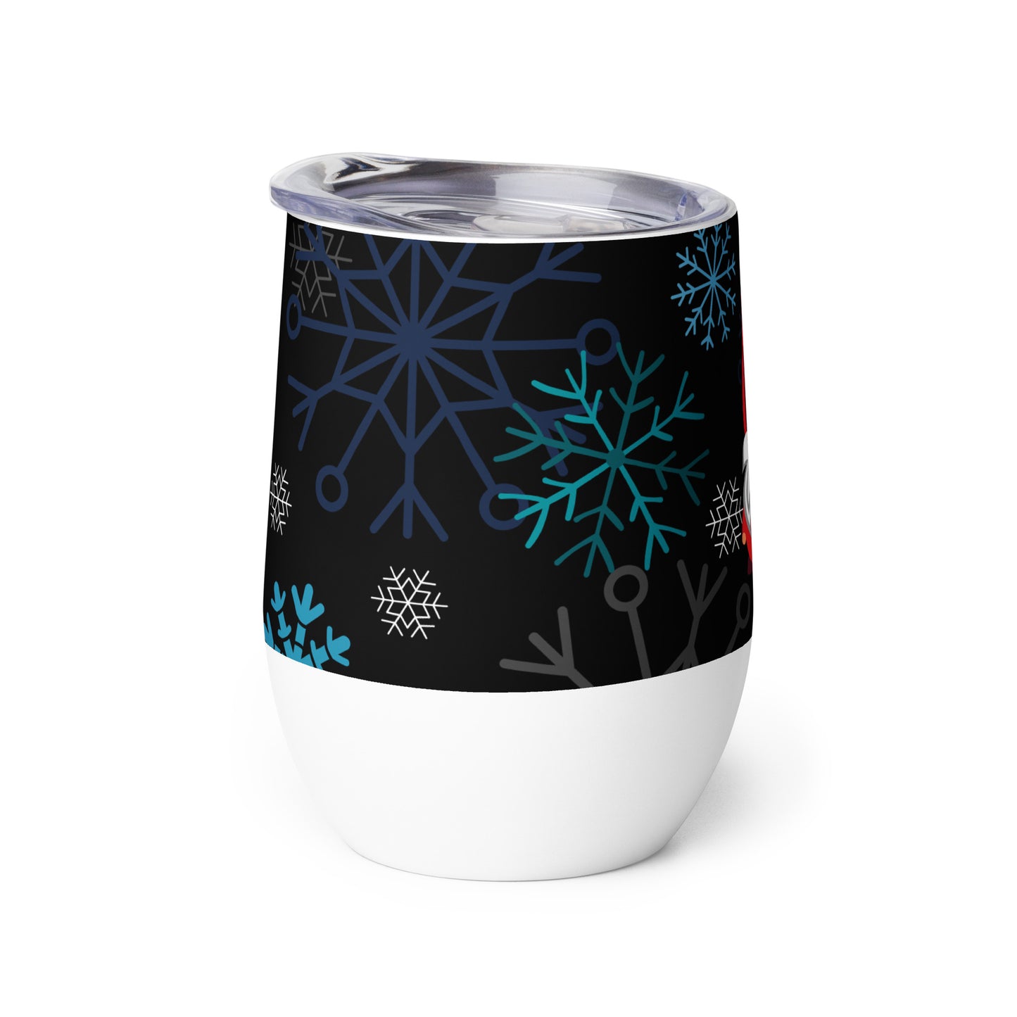 Festive Gnome Wine Tumbler Insulated, Stylish & Perfect for Holiday Cheers
