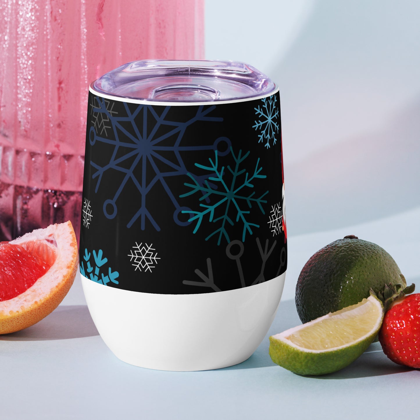 Festive Gnome Wine Tumbler Insulated, Stylish & Perfect for Holiday Cheers