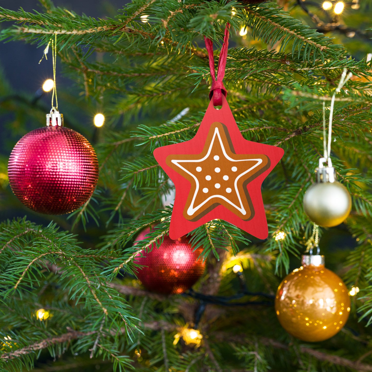 Christmas Wooden ornaments, magnet ornaments