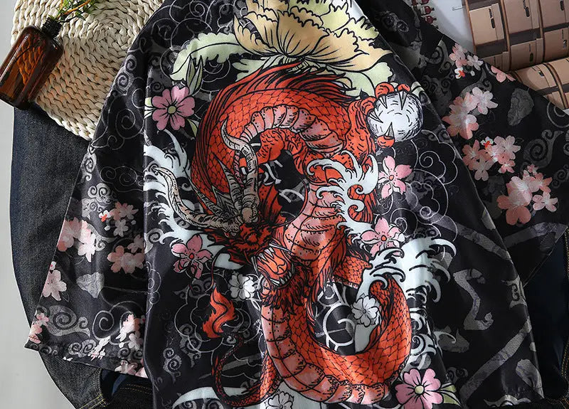 Shirt Trendy Brand Loose Hong Kong Style Ins Super Fire Kimono Summer Sun Protection Clothing For Men And Women