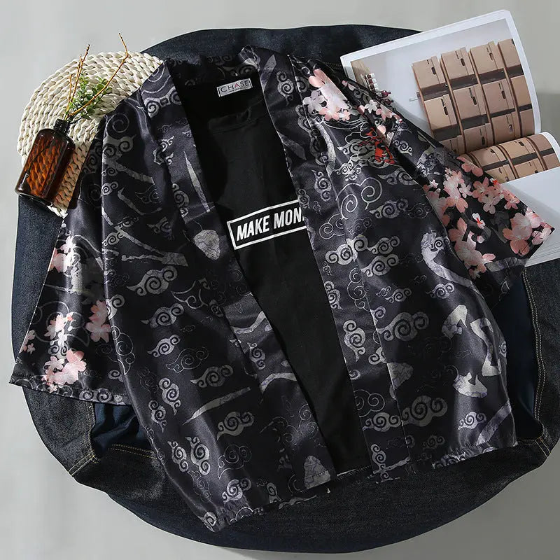 Shirt Trendy Brand Loose Hong Kong Style Ins Super Fire Kimono Summer Sun Protection Clothing For Men And Women