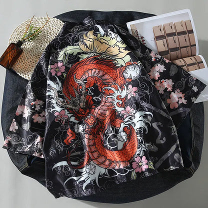 Shirt Trendy Brand Loose Hong Kong Style Ins Super Fire Kimono Summer Sun Protection Clothing For Men And Women