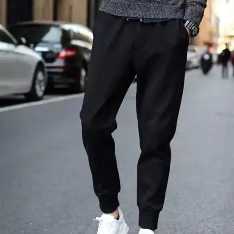 Black Pants Men's Autumn New Casual Pants Long Pants Large Size Straight Pants Loose Sports Pants