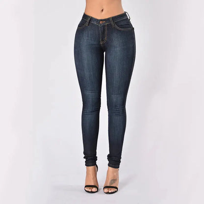 High Quality Ladies High Waist Stretch Jeans