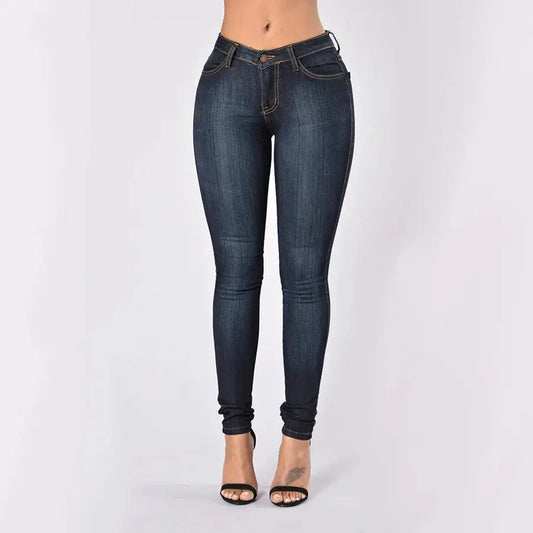 High Quality Ladies High Waist Stretch Jeans
