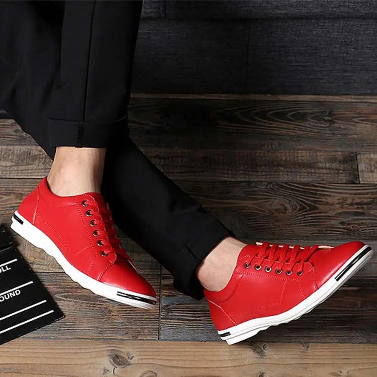Men's Large Size Casual Shoes Fashion Breathable Leather Shoes Lace-up Men's Shoes Support Global Drop Shipping