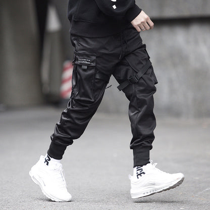 Hidden Leggings Trousers Spring Ins Super Hot Trousers National Trend Multi-pocket Casual Loose Trendy Brand Overalls For Men