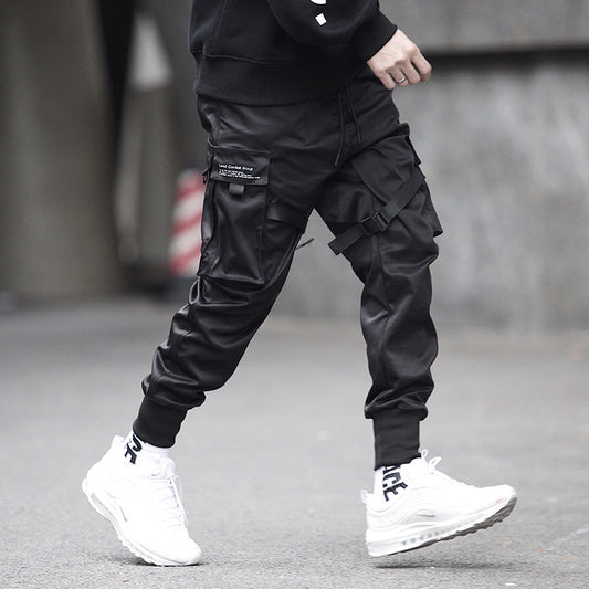 Hidden Leggings Trousers Spring Ins Super Hot Trousers National Trend Multi-pocket Casual Loose Trendy Brand Overalls For Men