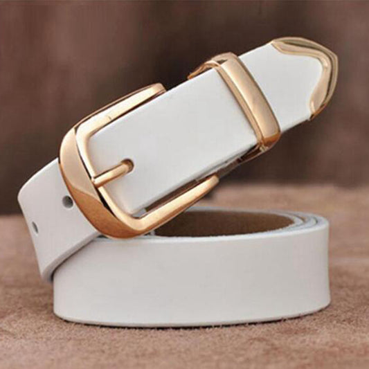 Wholesale British Women&amp;#039;s Belt Cowhide All-match Fashion Jeans Belt Belt Middle-aged And Young Girls Decorative Belt