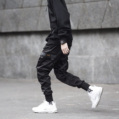 Hidden Leggings Trousers Spring Ins Super Hot Trousers National Trend Multi-pocket Casual Loose Trendy Brand Overalls For Men