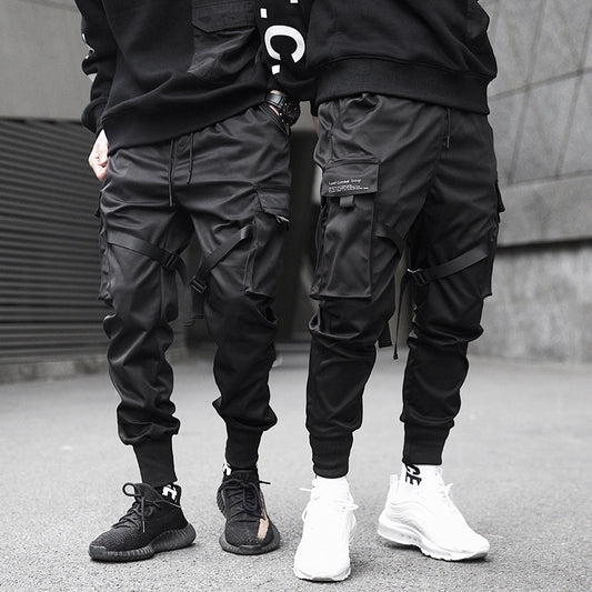 Hidden Leggings Trousers Spring Ins Super Hot Trousers National Trend Multi-pocket Casual Loose Trendy Brand Overalls For Men
