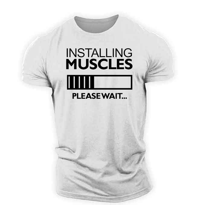 Cross-border Amazon Ebay Popular Men&#039;s Fitness Muscle Brother Short-sleeved T-shirt