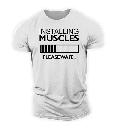 Cross-border Amazon Ebay Popular Men&#039;s Fitness Muscle Brother Short-sleeved T-shirt