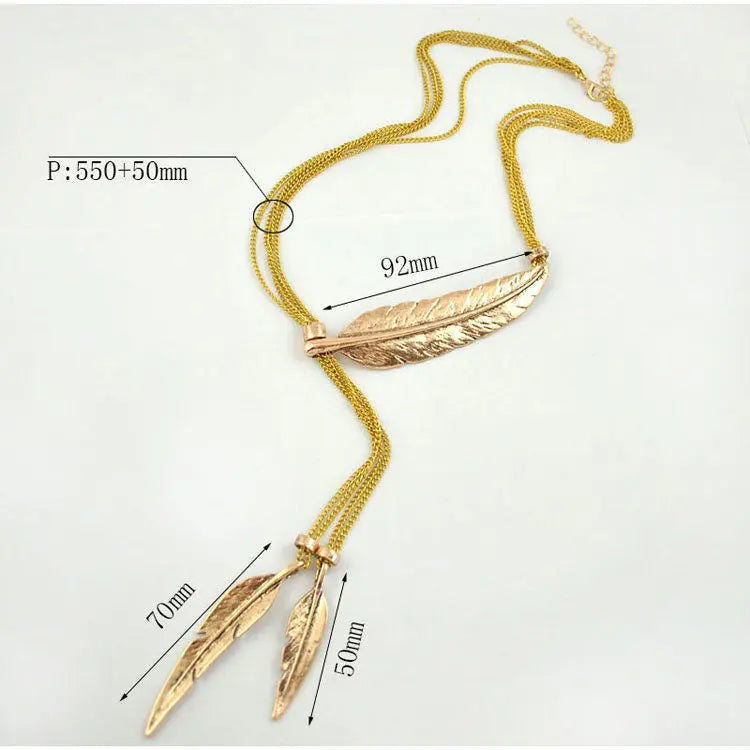 leaf necklace