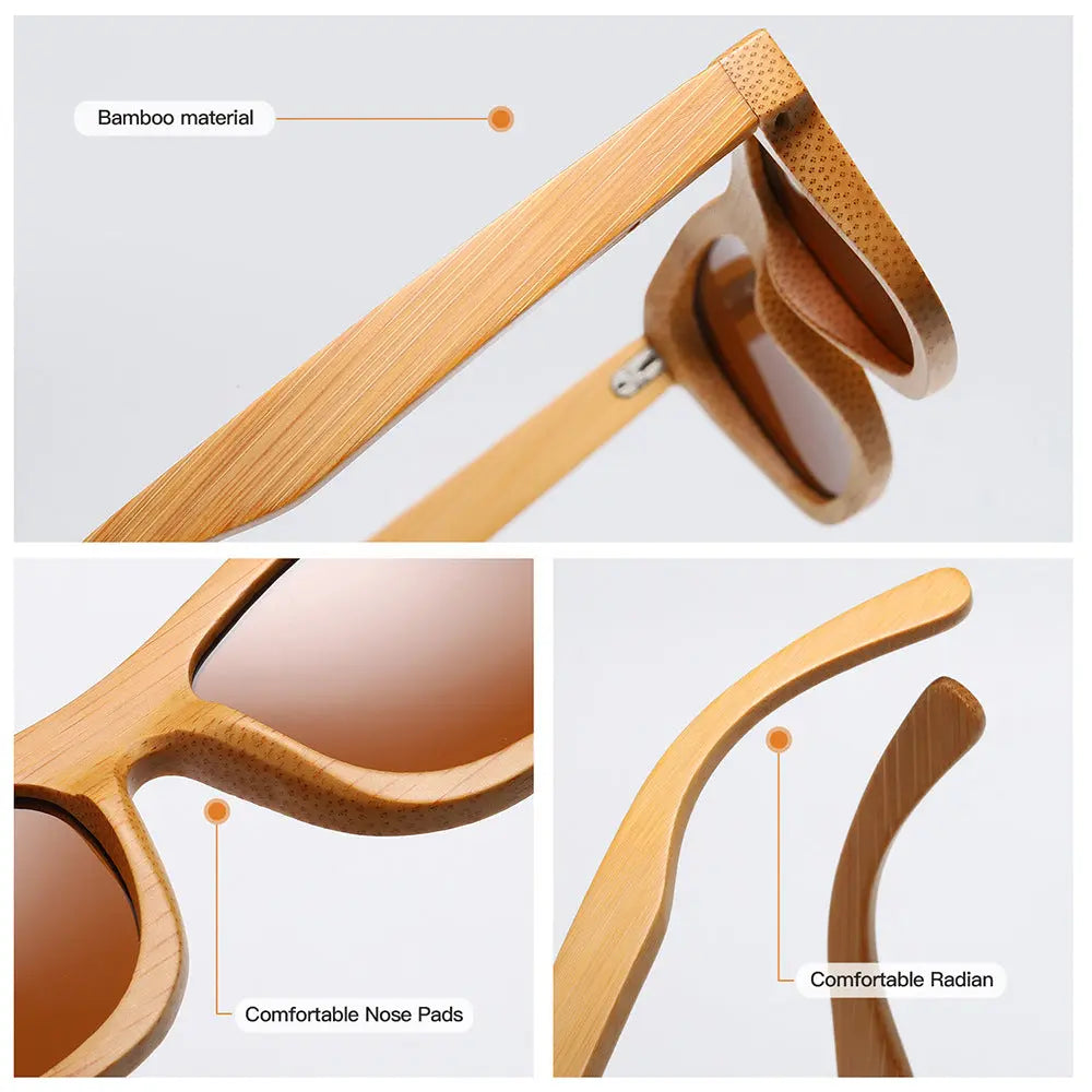 New Fashion Bamboo Wooden Sunglasses Polarized Wooden Glasses European And American Hot Selling Sunglasses Wholesale