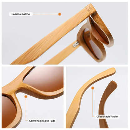 New Fashion Bamboo Wooden Sunglasses Polarized Wooden Glasses European And American Hot Selling Sunglasses Wholesale