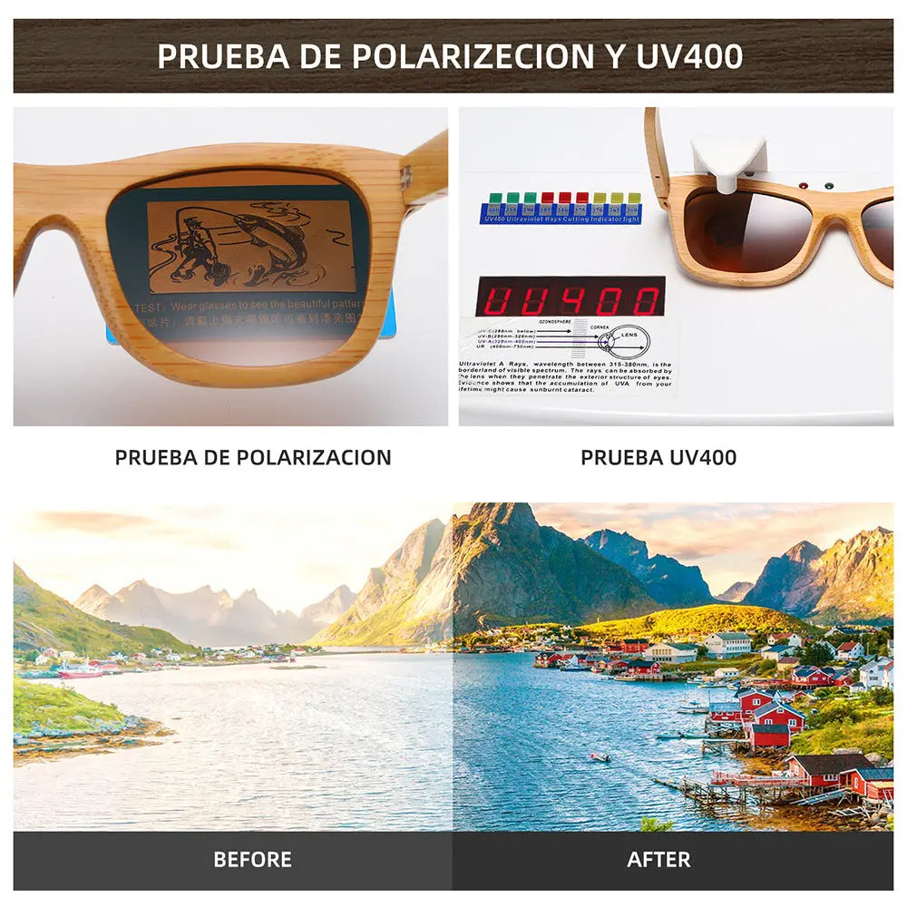 New Fashion Bamboo Wooden Sunglasses Polarized Wooden Glasses European And American Hot Selling Sunglasses Wholesale