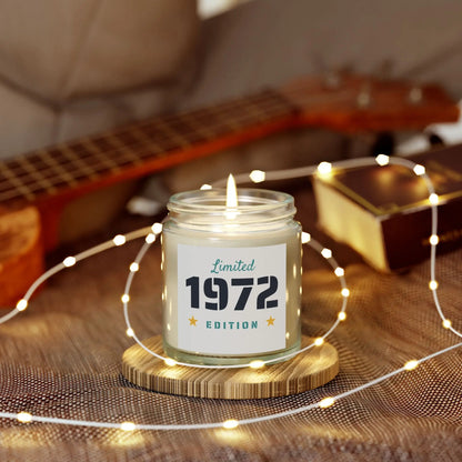 Limited Edition 1972 Coconut Apricot Scented Candles - Perfect Gift for Any Celebration Printify