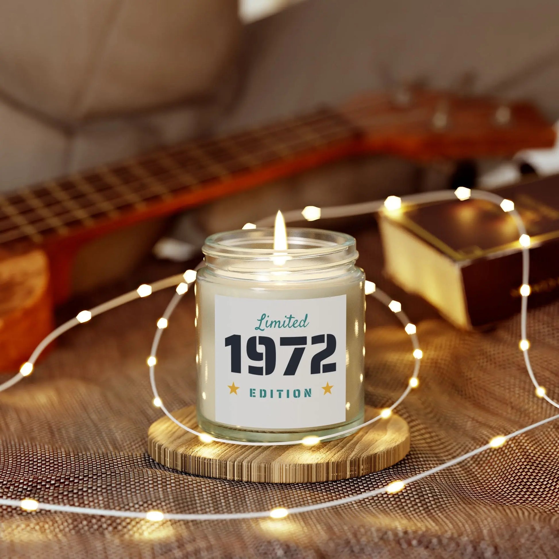Limited Edition 1972 Coconut Apricot Scented Candles - Perfect Gift for Any Celebration Printify