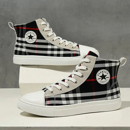 Men's Shoes Breathable Thin New Trendy Shoes Korean Style Casual White Shoes Trendy Men's Umbrella Cloth Shoes For Men