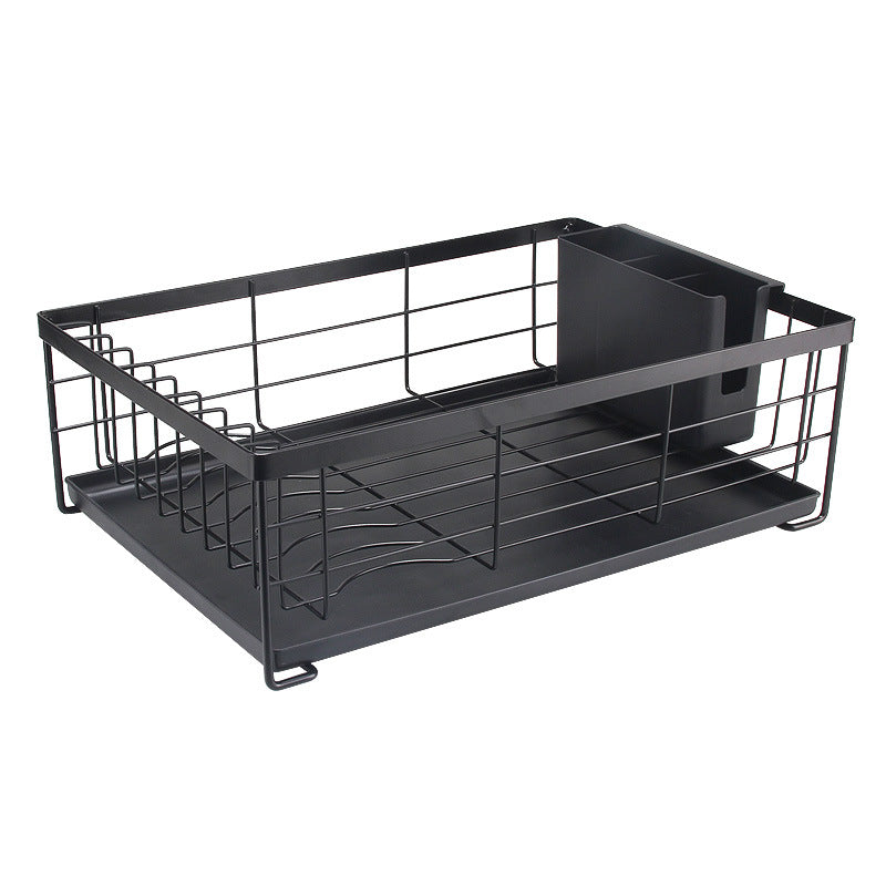 Wrought Iron Tableware Storage Dish Rack Multifunctional Kitchen Racks Large Capacity Drain Dish Rack