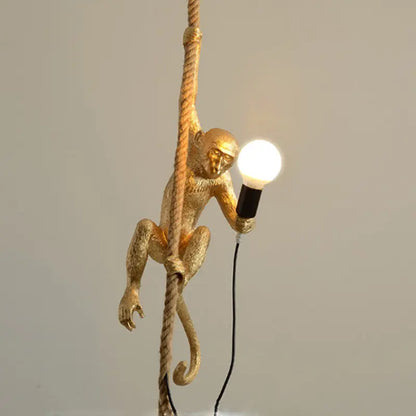 Resin Monkey Chandelier Industrial Wind Lamp Decorative Lamp