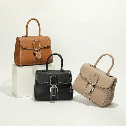 Belgian New Fashionable Genuine Leather Women's Bag First Layer Cowhide Versatile High-End Commuter Handbag