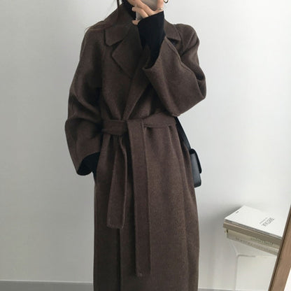 Double-sided Cashmere Coat Women&#039;s 2023 New Small Mid-length Autumn And Winter Temperament High-end Woolen Coat