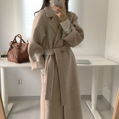 Double-sided Cashmere Coat Women&#039;s 2023 New Small Mid-length Autumn And Winter Temperament High-end Woolen Coat