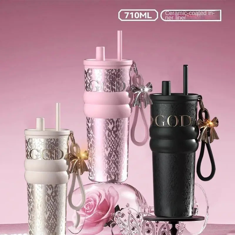 710ml Travel Tumbler Ceramic & 316 Stainless Steel Liner