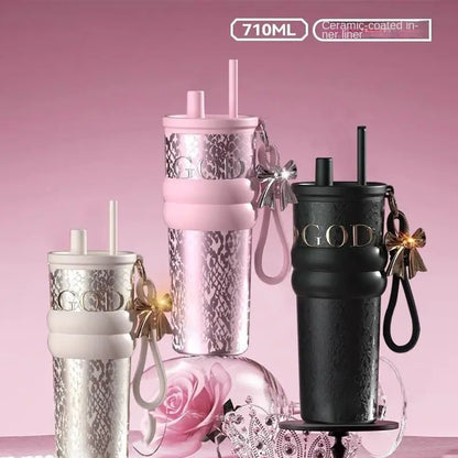 710ml Travel Tumbler Ceramic & 316 Stainless Steel Liner