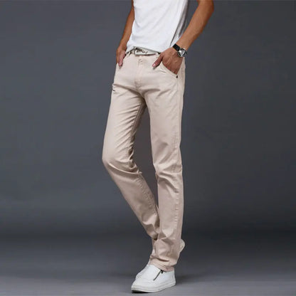 Cotton Casual Pants Men&amp;#039;s 2021 Spring And Summer New Youth Men&amp;#039;s Pants Slim Straight Tube Korean Version Spring Men&amp;#039;s Trousers