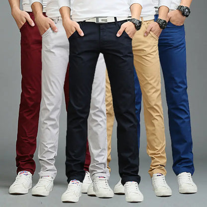 Cotton Casual Pants Men&amp;#039;s 2021 Spring And Summer New Youth Men&amp;#039;s Pants Slim Straight Tube Korean Version Spring Men&amp;#039;s Trousers