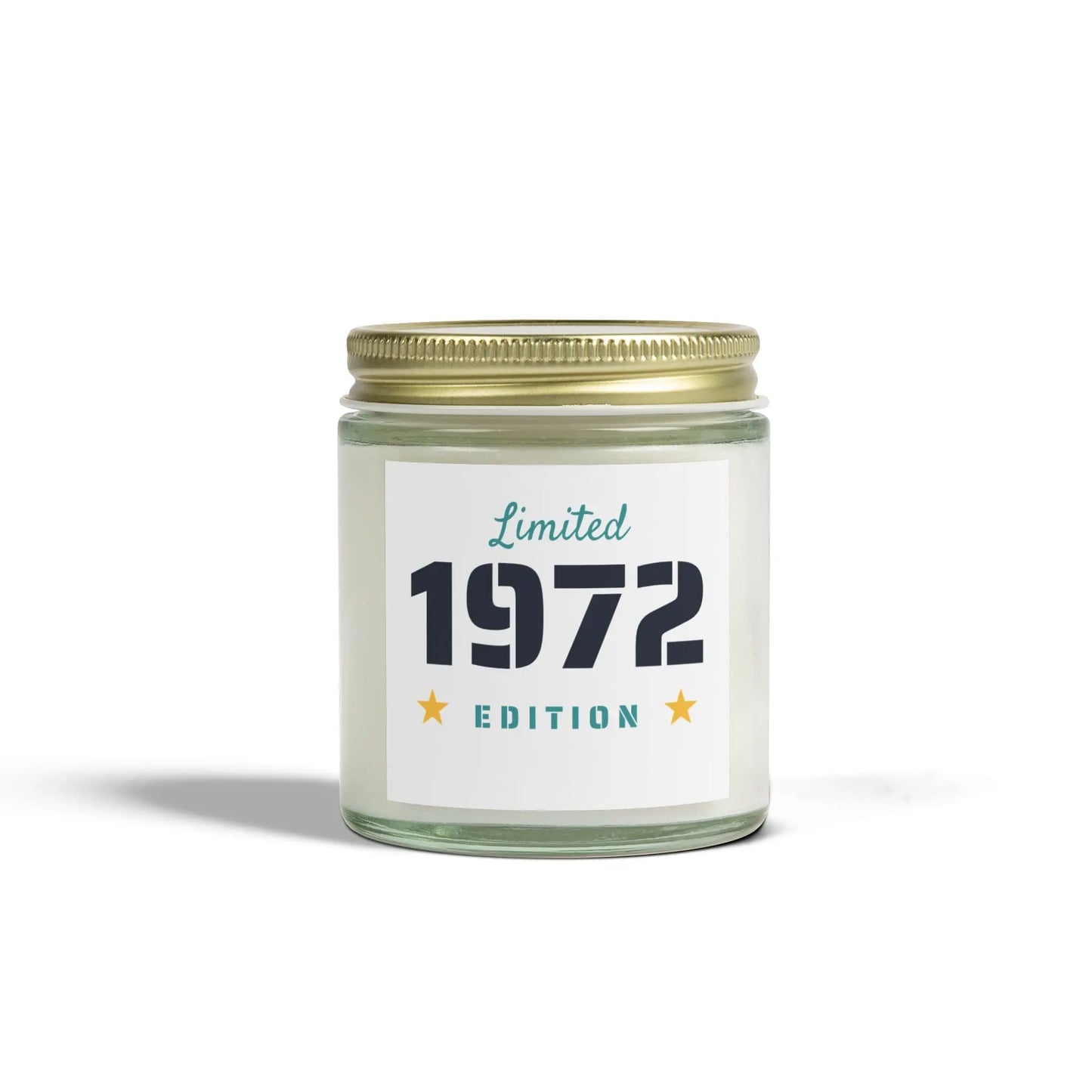 Limited Edition 1972 Coconut Apricot Scented Candles - Perfect Gift for Any Celebration Printify