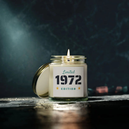 Limited Edition 1972 Coconut Apricot Scented Candles - Perfect Gift for Any Celebration Printify