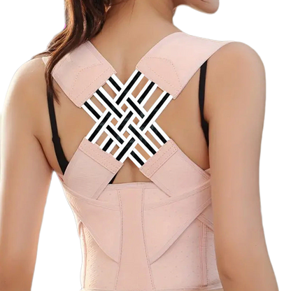 Adjustable Back Support Brace Posture Corrector for Men and Women - Upper Back Straightener for Neck, Shoulder, and Back Pain Relief