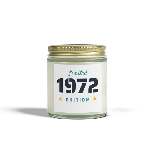 Limited Edition 1972 Coconut Apricot Scented Candles - Perfect Gift for Any Celebration