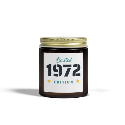 Limited Edition 1972 Coconut Apricot Scented Candles - Perfect Gift for Any Celebration Printify