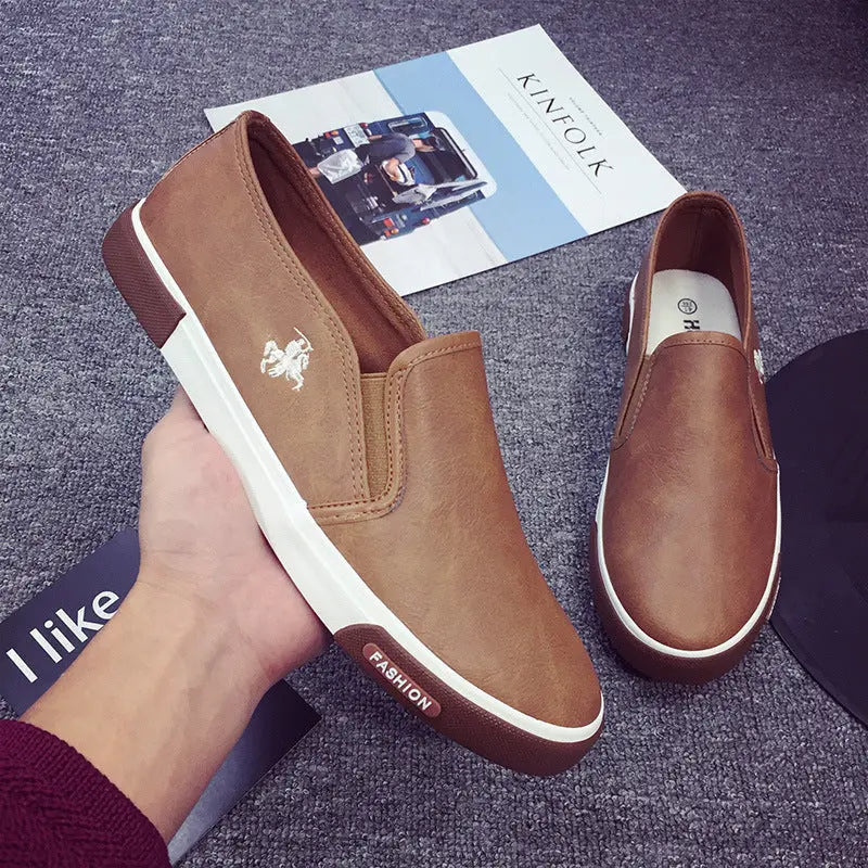 Business Work Shoes 45 Yards Leather Shoes Lazy Shoes Skateboard Shoes