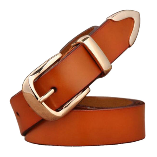 Wholesale British Women&amp;#039;s Belt Cowhide All-match Fashion Jeans Belt Belt Middle-aged And Young Girls Decorative Belt
