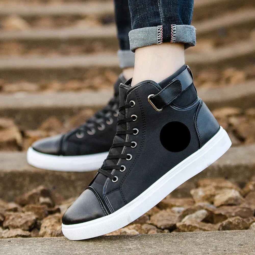 Lace Up AliExpress Cross-border Amazon Large Size High-top Men's Shoes Couple Shoes Skate Shoes Casual Shoes