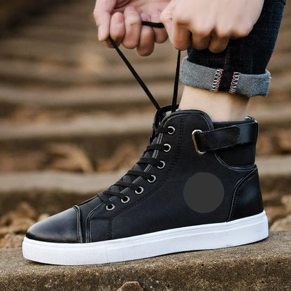 Lace Up AliExpress Cross-border Amazon Large Size High-top Men's Shoes Couple Shoes Skate Shoes Casual Shoes