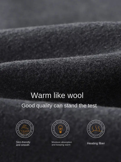 Double-Sided Velvet T-Shirt Men's Long-Sleeved 2025 Spring Mid-Collar Bottoming Shirt Sweatshirt Light Business Warm Half Turtleneck Top