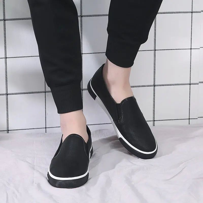 Business Work Shoes 45 Yards Leather Shoes Lazy Shoes Skateboard Shoes