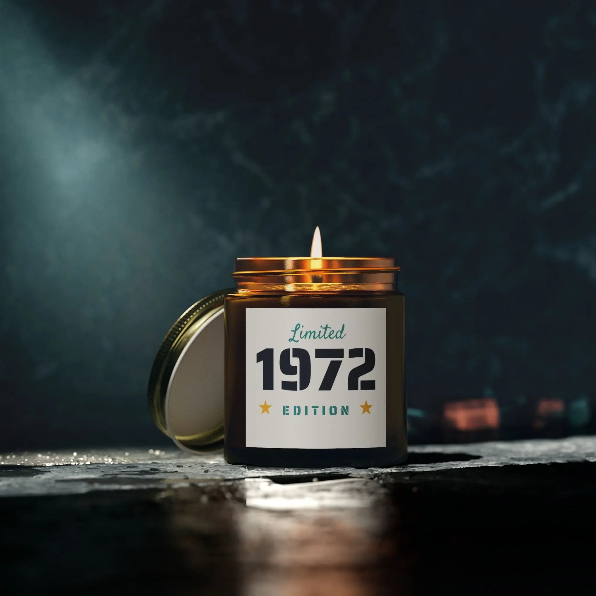 Limited Edition 1972 Coconut Apricot Scented Candles - Perfect Gift for Any Celebration Printify