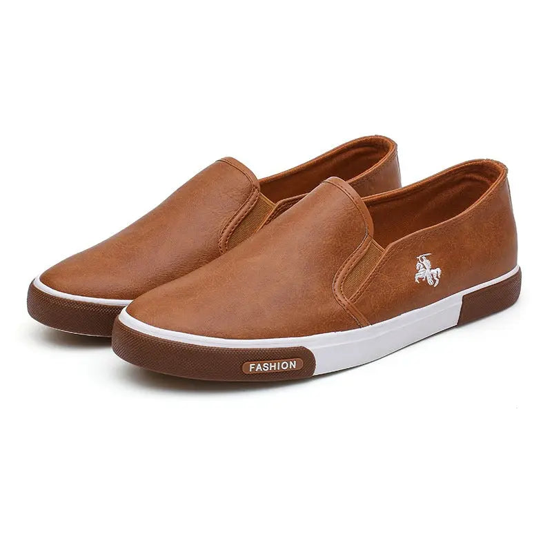 Business Work Shoes 45 Yards Leather Shoes Lazy Shoes Skateboard Shoes
